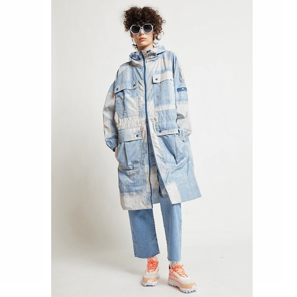 NWOT Adidas by Stella McCartney Pastel Brushstroke Athleisure Streetwear Parka - Picture 1 of 16